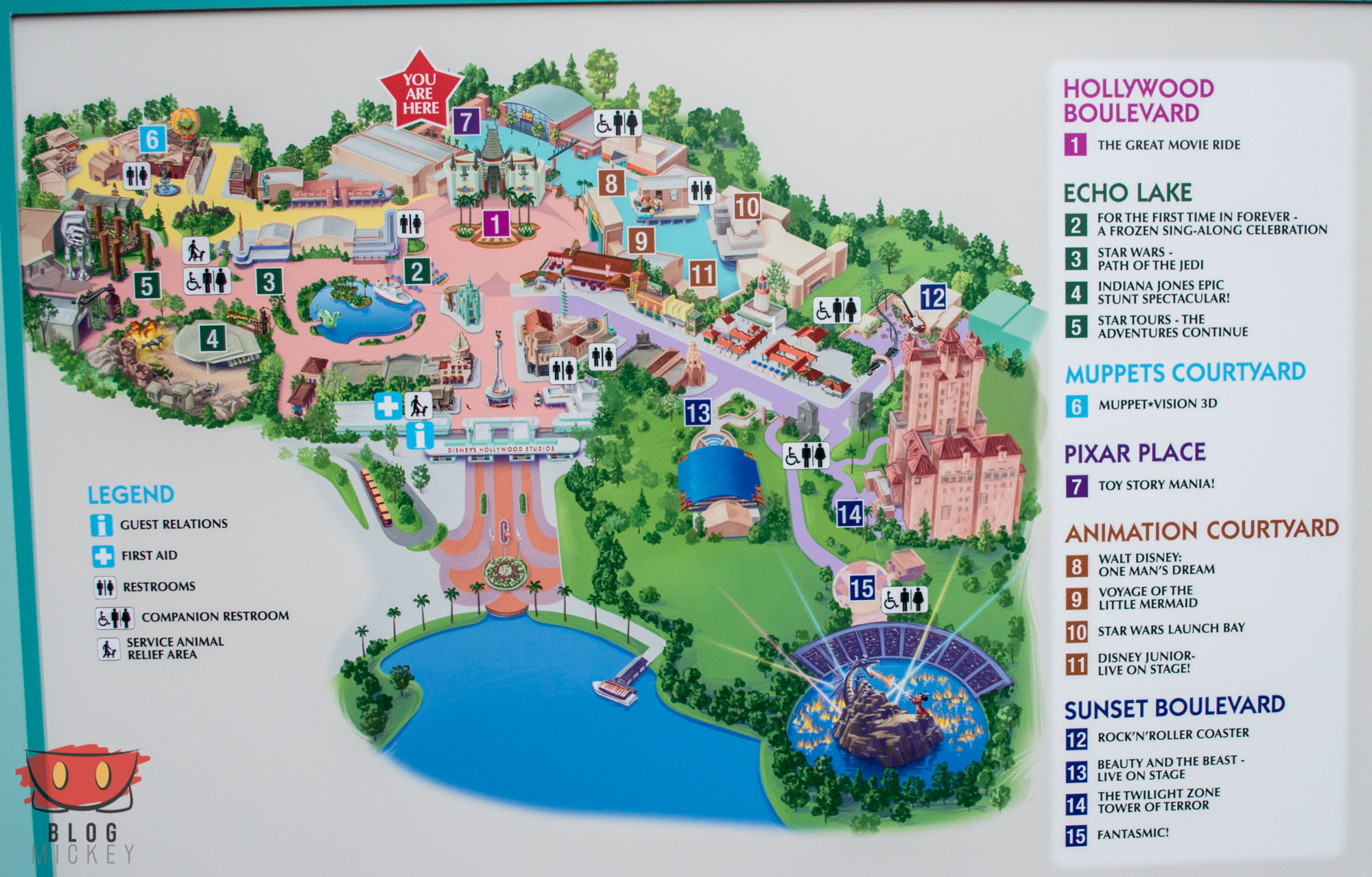 New inpark maps at Hollywood Studios Blog Mickey