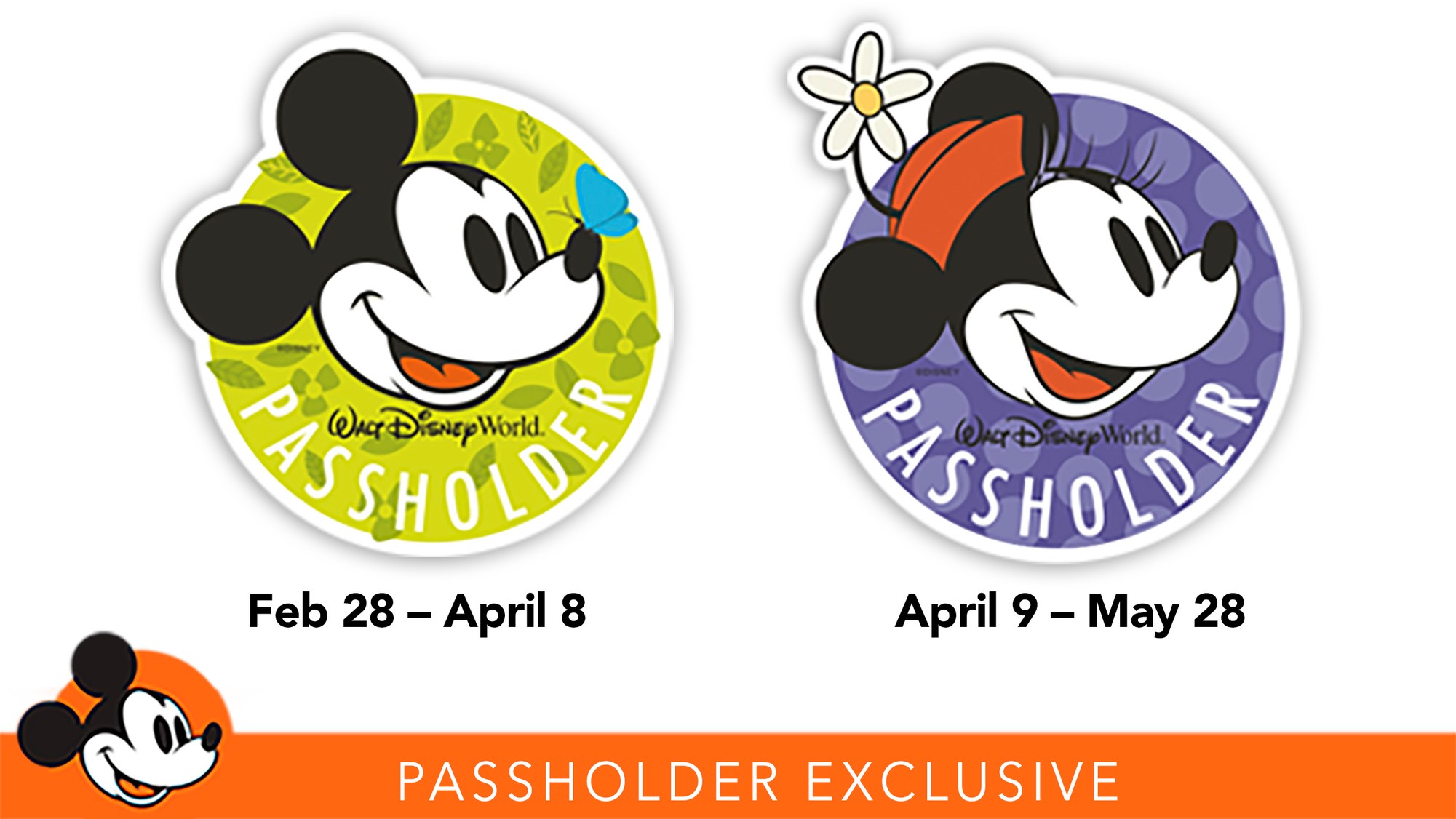 flower and garden exclusive annual passholder magnets - blog mickey