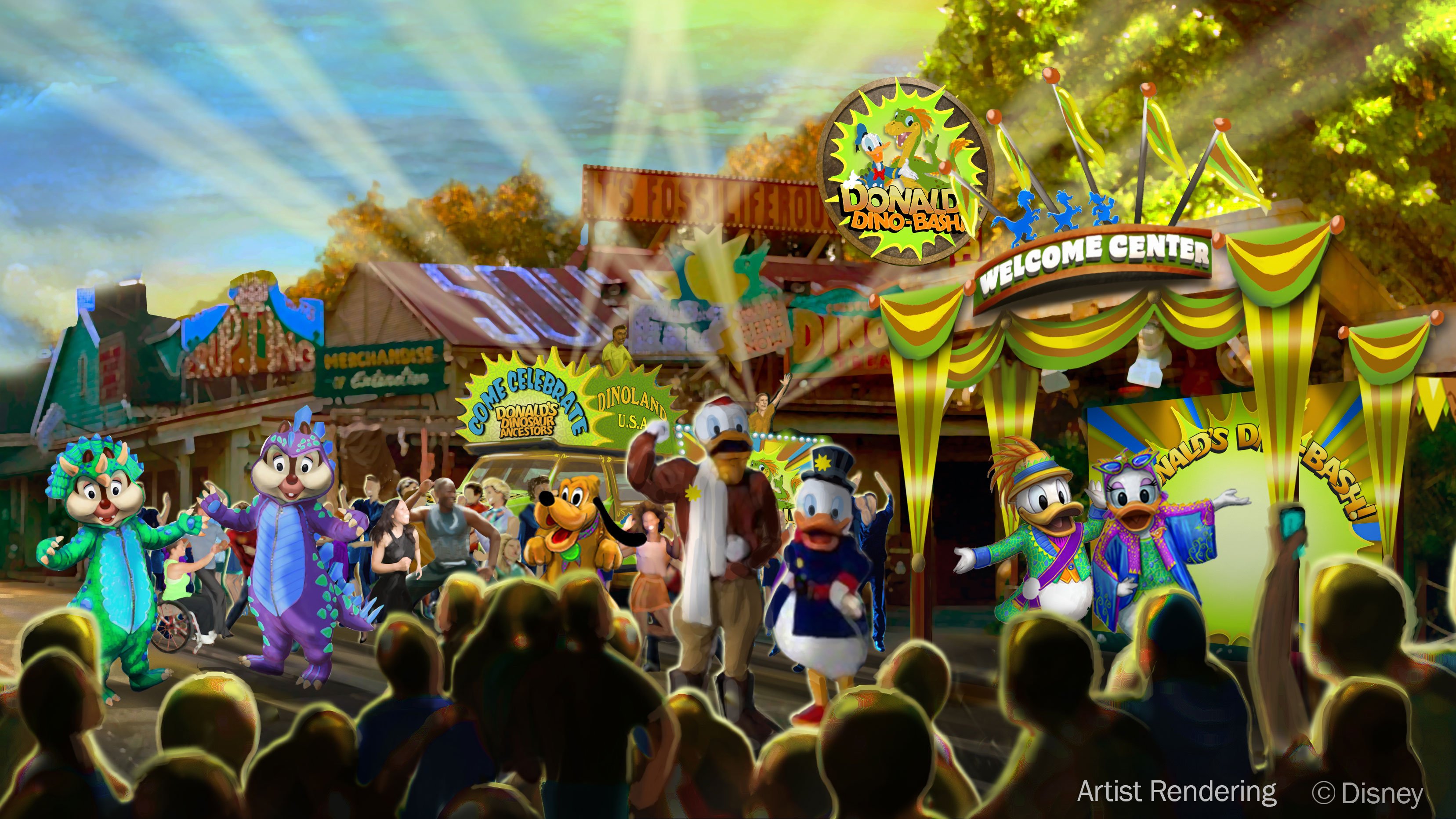 PHOTO: New Concept Art Released for Donald's Dino Bash at Disney's ...