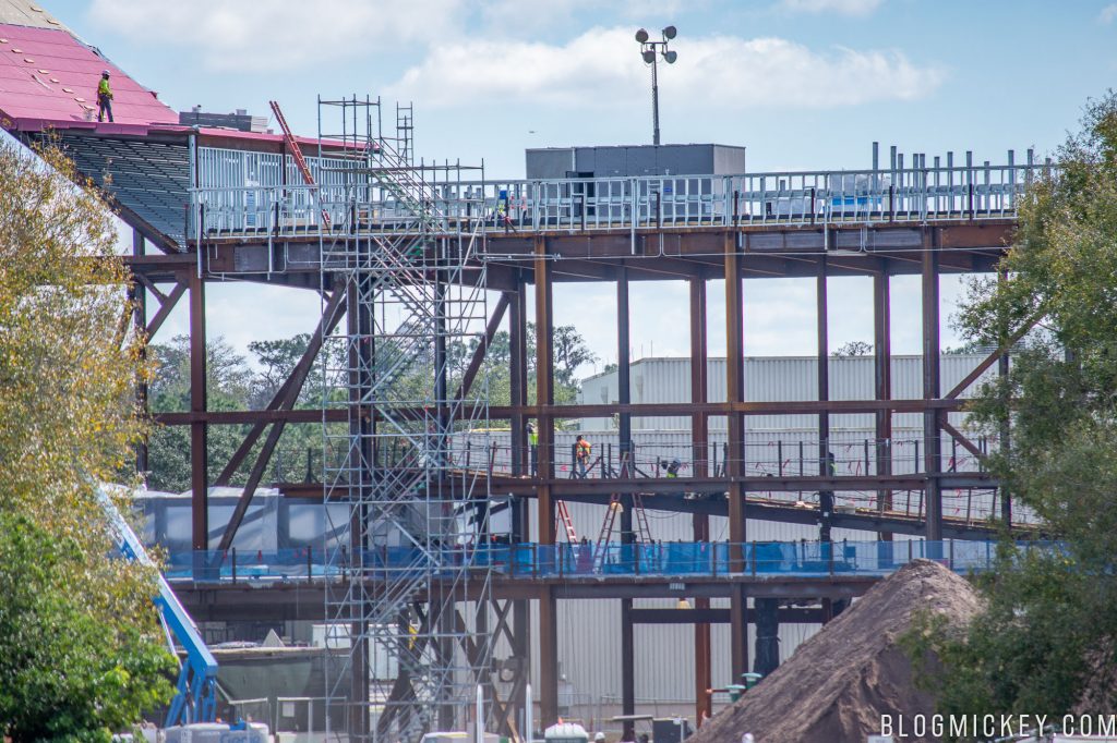 Guardians of the Galaxy roller coaster construction