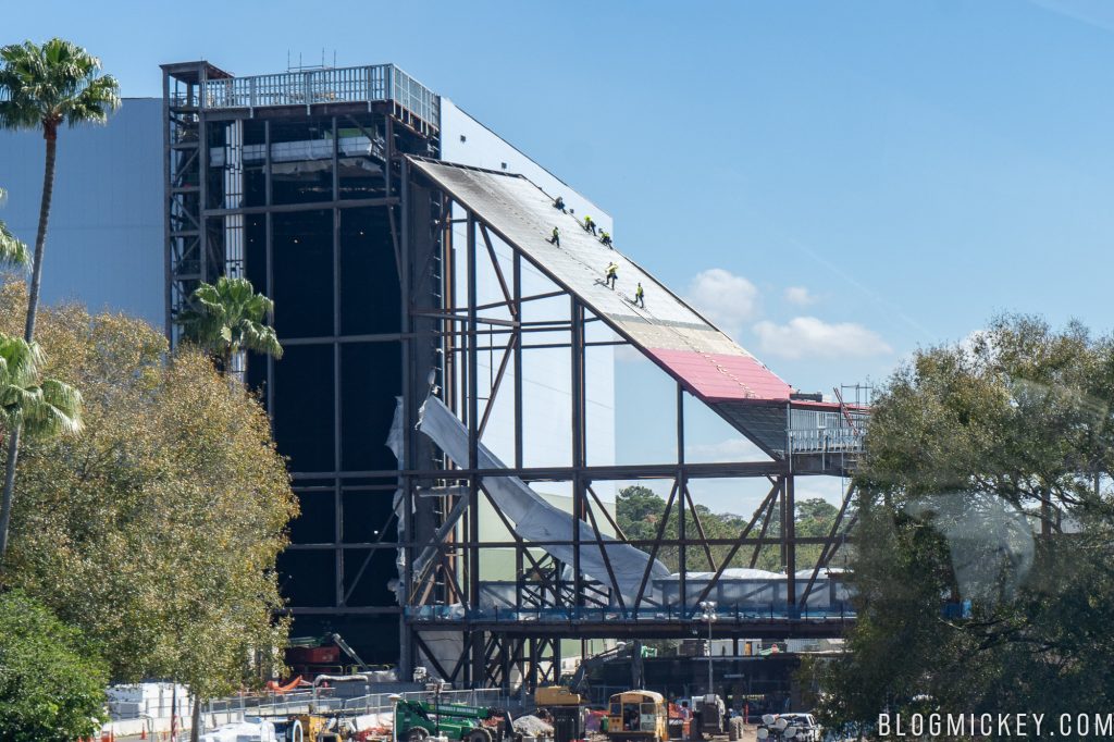 Guardians of the Galaxy roller coaster construction