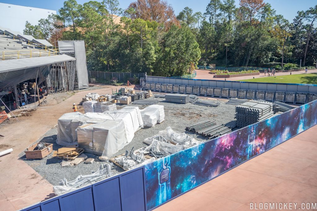 Guardians of the Galaxy roller coaster construction 