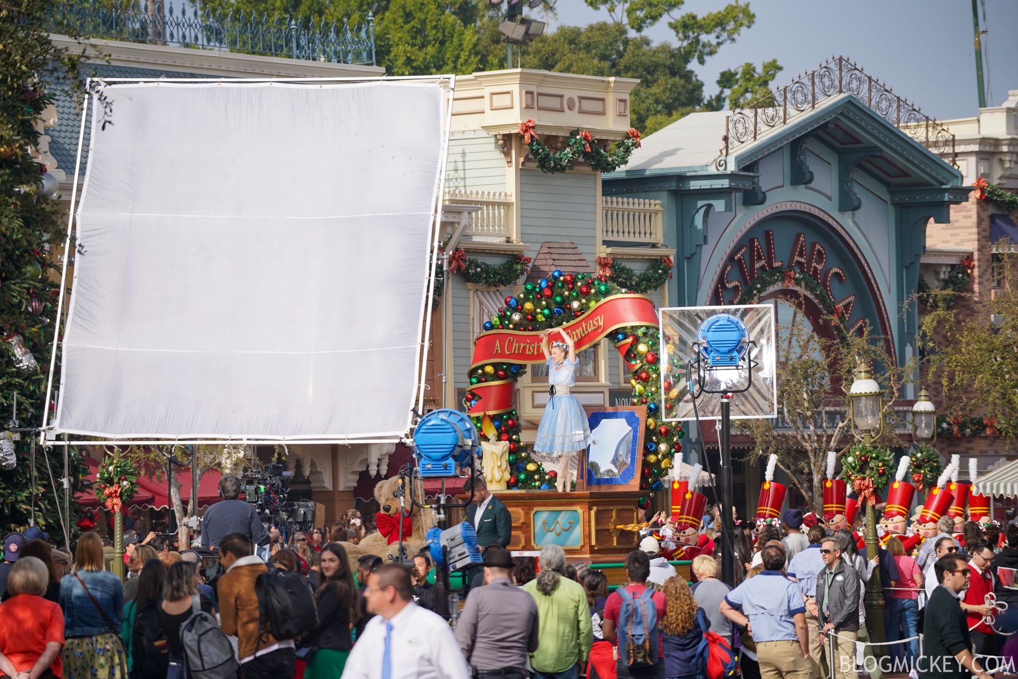 Disney Parks Holiday Special Parade Taping Underway at Disneyland