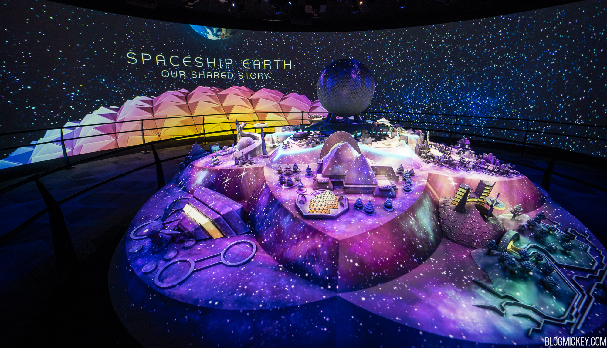 Spaceship Earth Refurbishment Project Tracker at EPCOT
