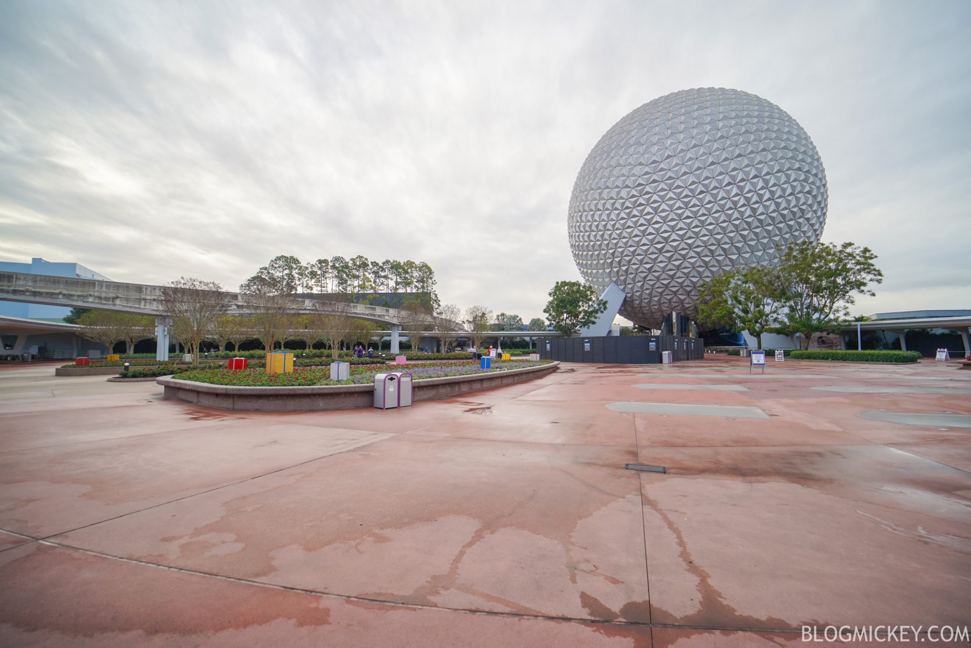 Reimagined Epcot Entrance Now Open With New Planters and Return of ...