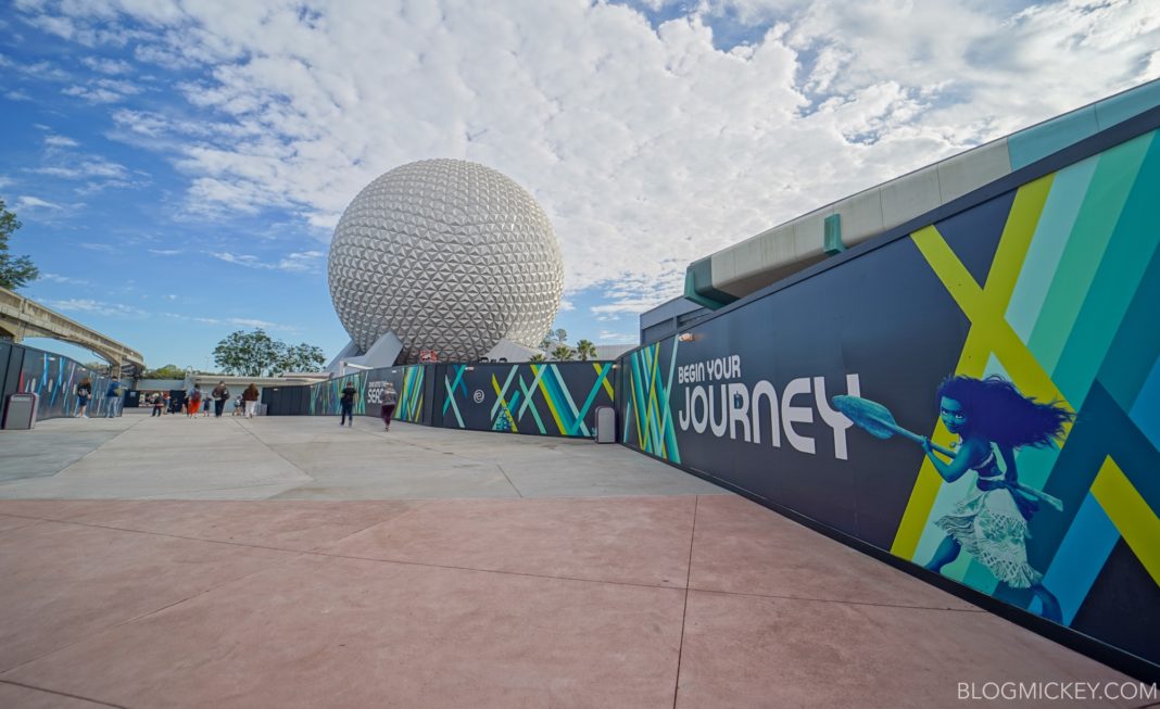 Spaceship Earth Future World Bypass Walkway Now Open at Epcot