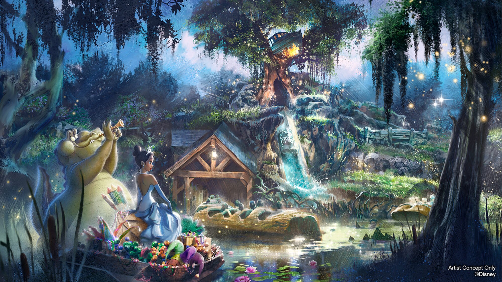 Tiana's Bayou Adventure Model Reveals Changes to Original Plans & Storyline