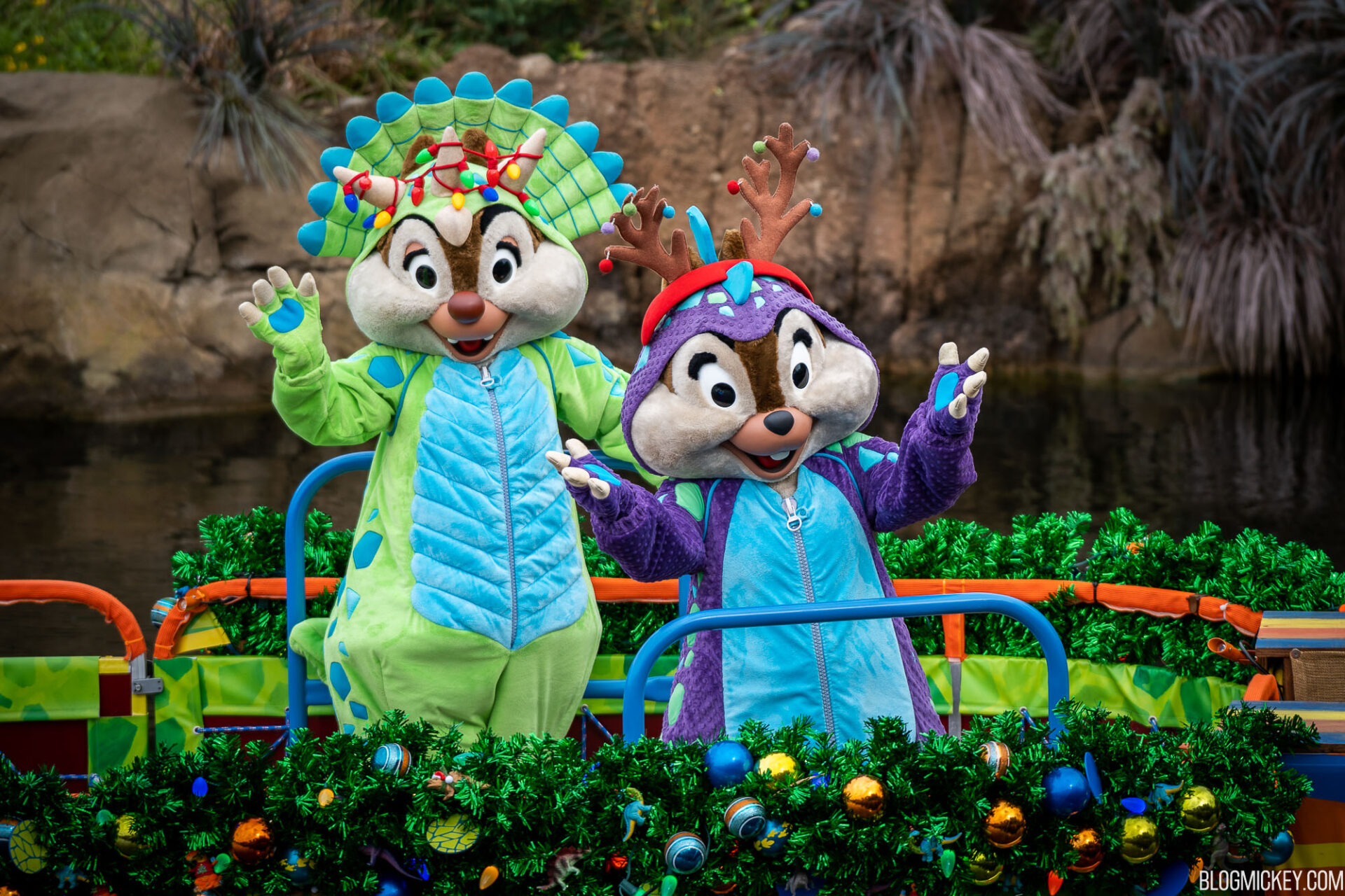 NEW Festive Flotillas Bring Christmas Characters (and Santa!) to Disney