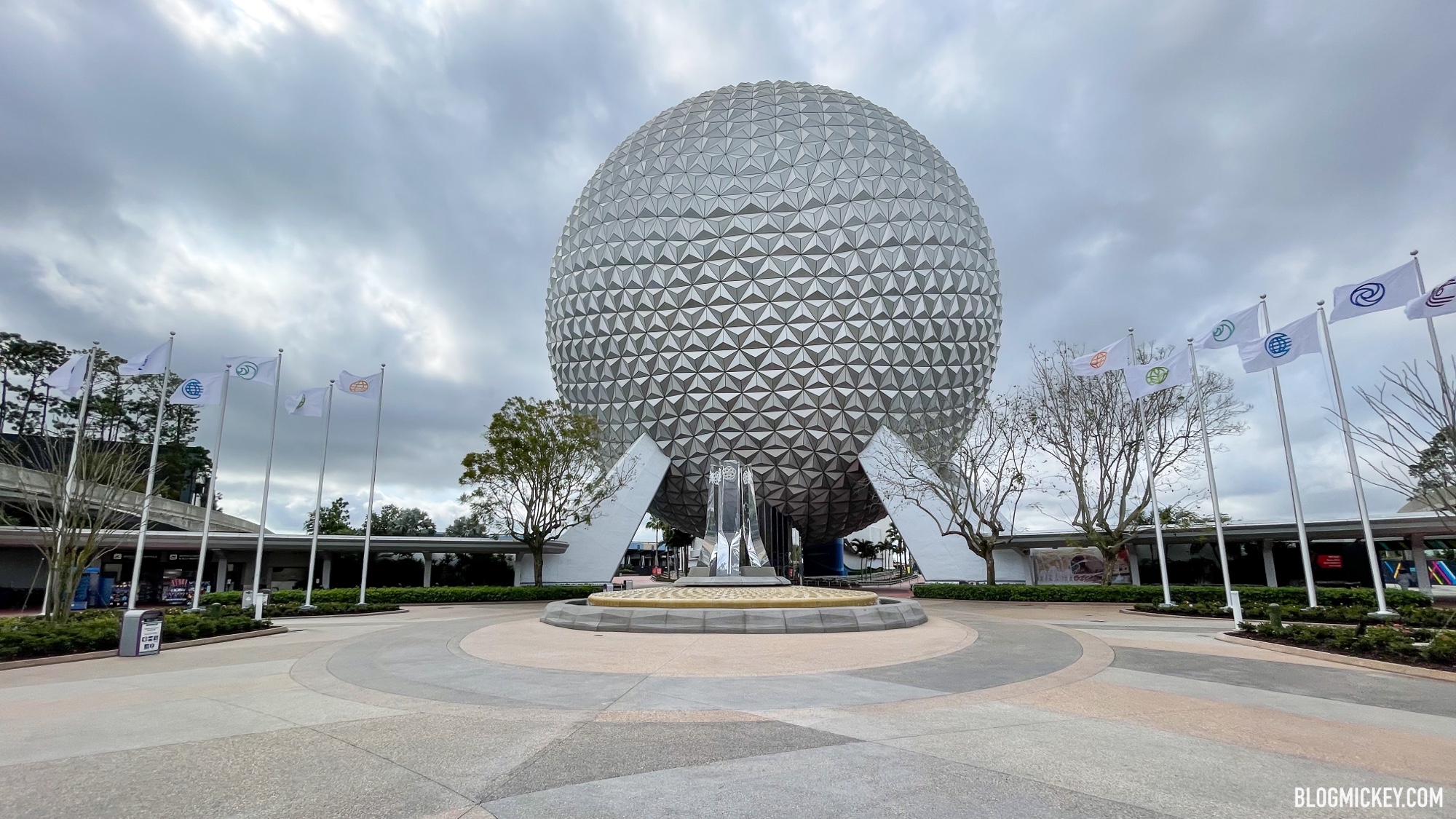 Generic, Triumphant, Uplifting Music Utilized for New EPCOT Main Entrance  Background Loop