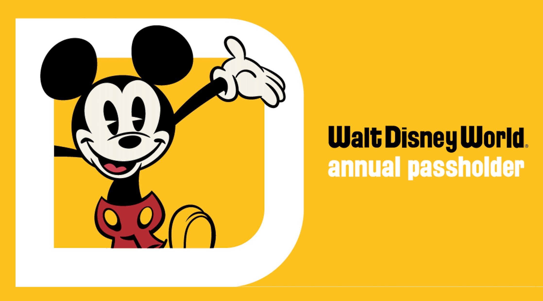 Disney World Annual Pass New Logo 2021 