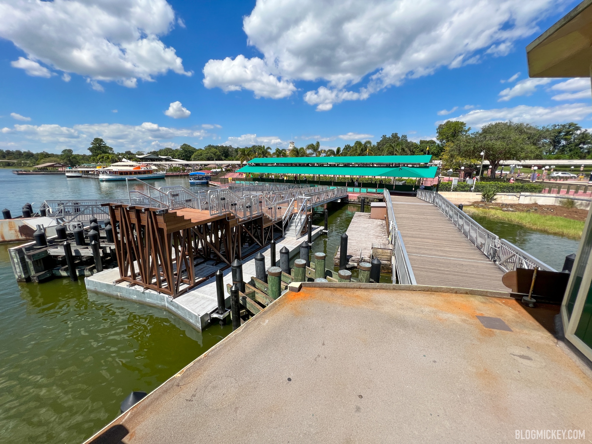 Construction Continues on Second-Floor Access Ramp for Magic Kingdom ...