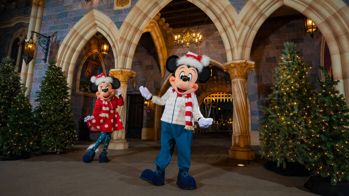 Mickey and Minnie Mouse Receive New Holiday Costumes at Disneyland