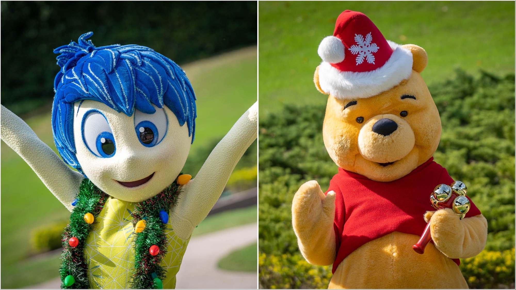 EPCOT Characters Dress Up for Holiday Season at Distanced "Sightings"