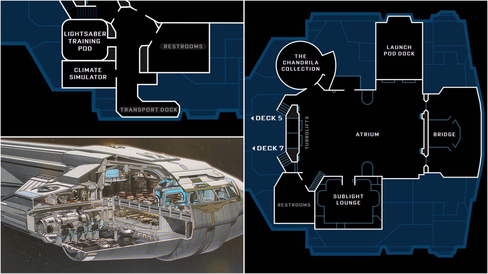 Star Wars Galactic Starcruiser Deck Map Floorplans ⋅ Disney Daily