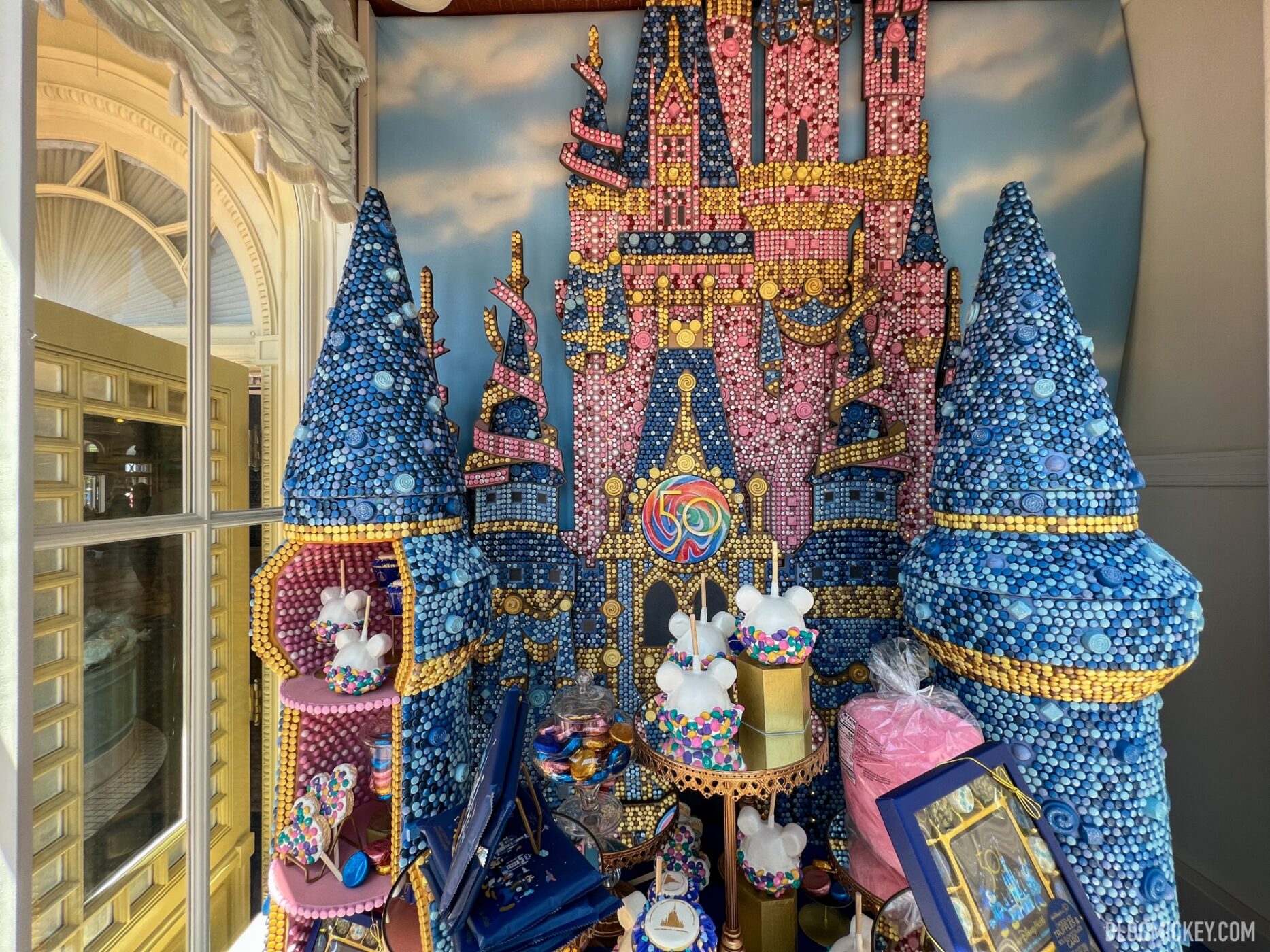 Candy Cinderlla Castle Window Display Installed at Main Street