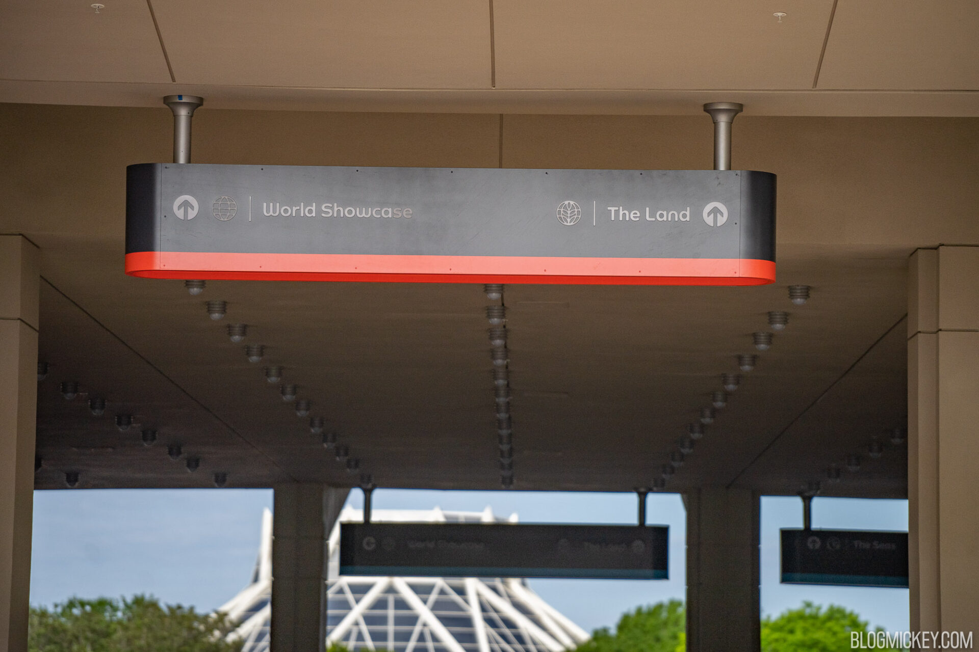 Detailed Look at New EPCOT Neighborhoods Directional Signage Installed ...