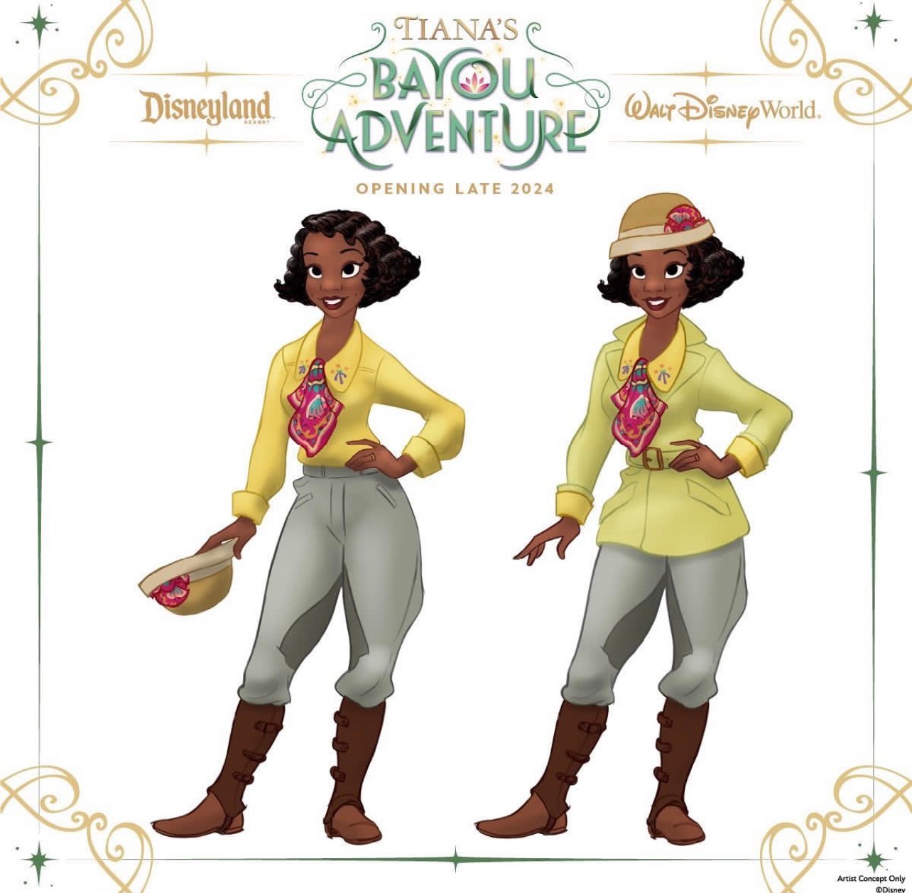 New Look Revealed for Princess Tiana in 'Tiana's Bayou Adventure' Ride