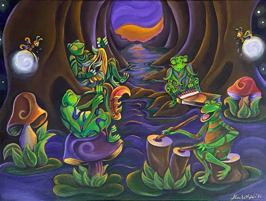 New Look at Artwork That Inspired Tiana’s Bayou Adventure Attraction