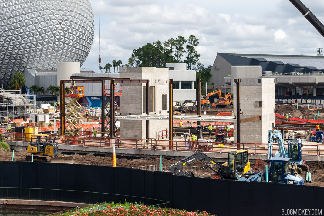 CommuniCore Hall Takes Shape With New Steel Installation at EPCOT