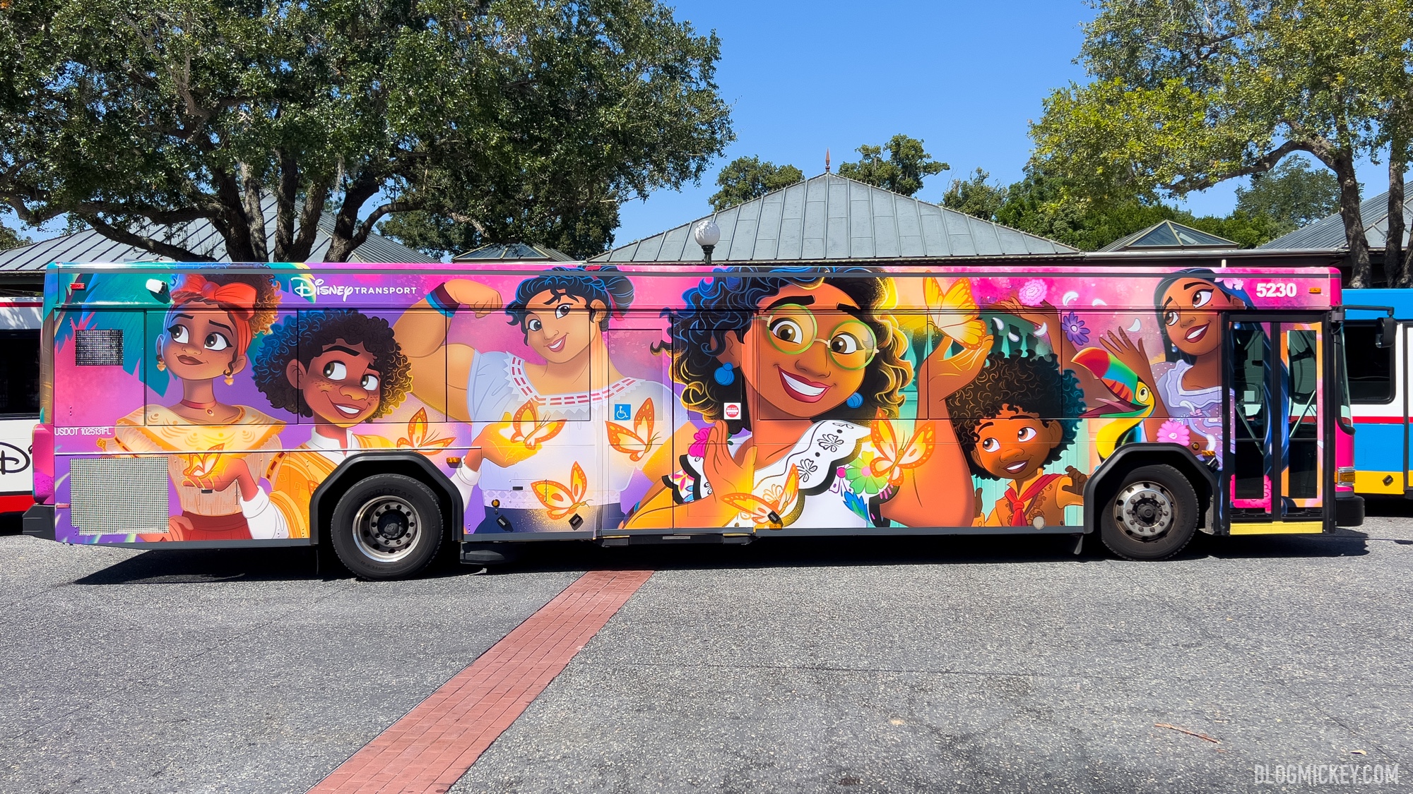 Encanto Bus Wrap Debuts at Walt Disney World 