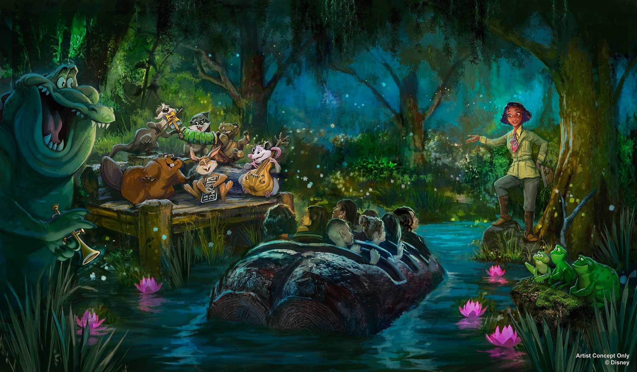 New Concept Art & Details Revealed for Tiana's Bayou Adventure