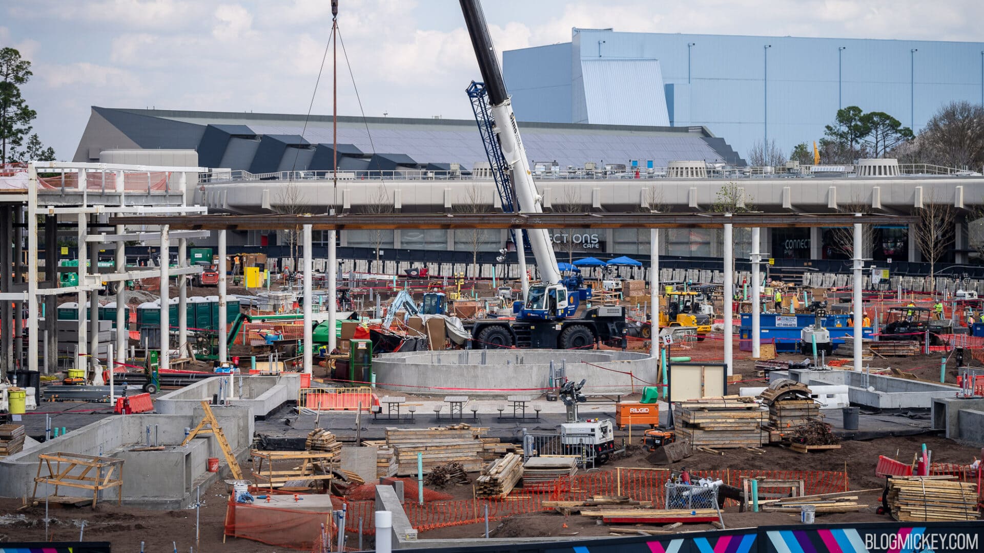 CommuniCore Plaza Takes Shape in World Celebration Neighborhood in EPCOT