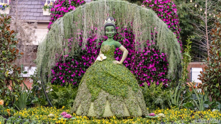 All-New Tiana Topiary Debuts for 2023 EPCOT Flower & Garden Festival