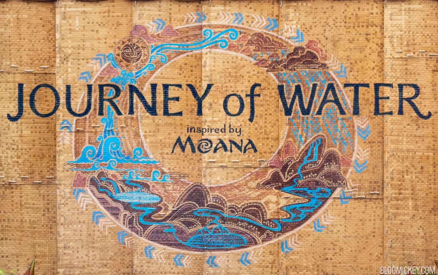 FIRST LOOK: Journey of Water - Inspired by Moana Attraction Sign at EPCOT