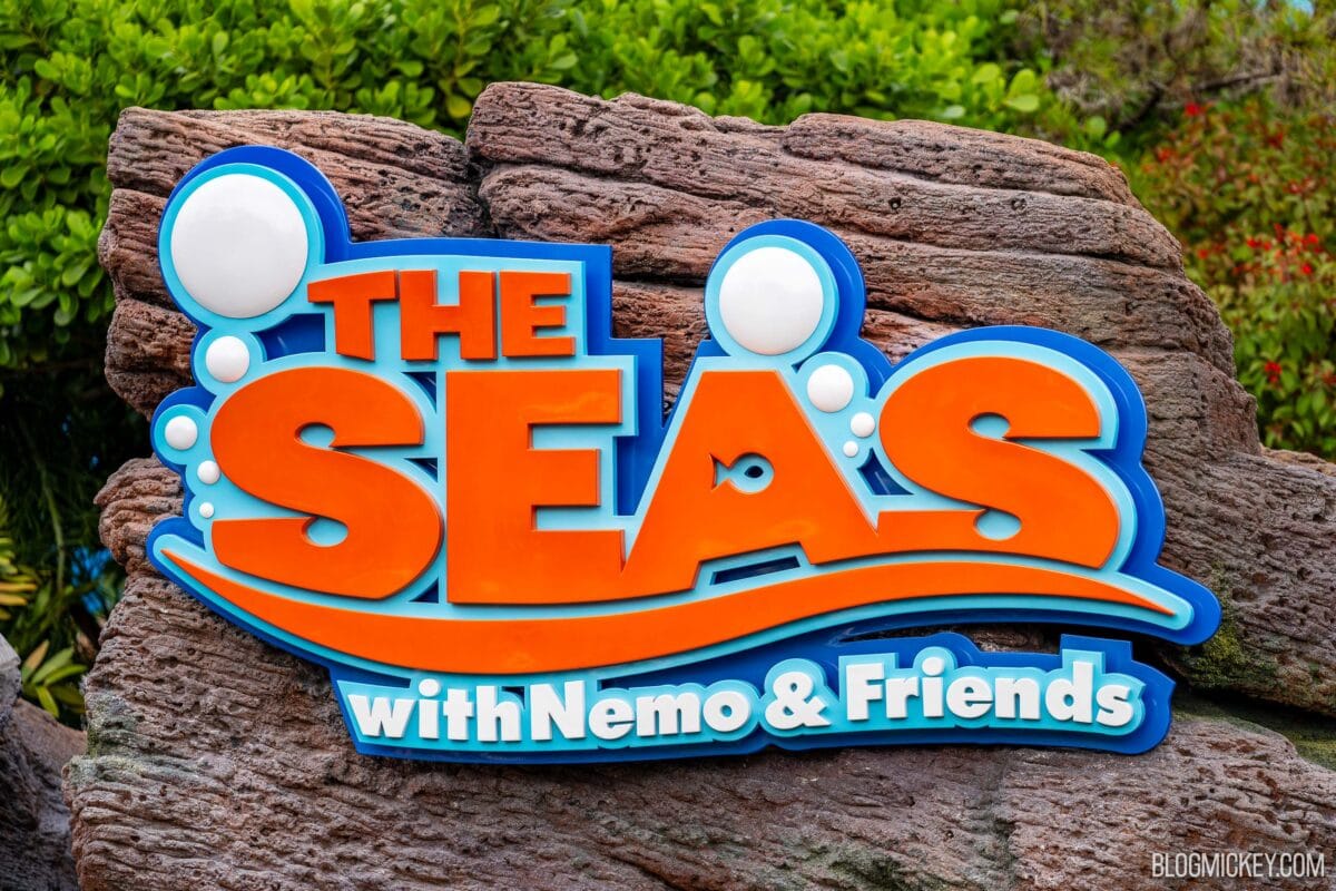 'The Seas with Nemo & Friends' Refreshed Sign Installed at EPCOT