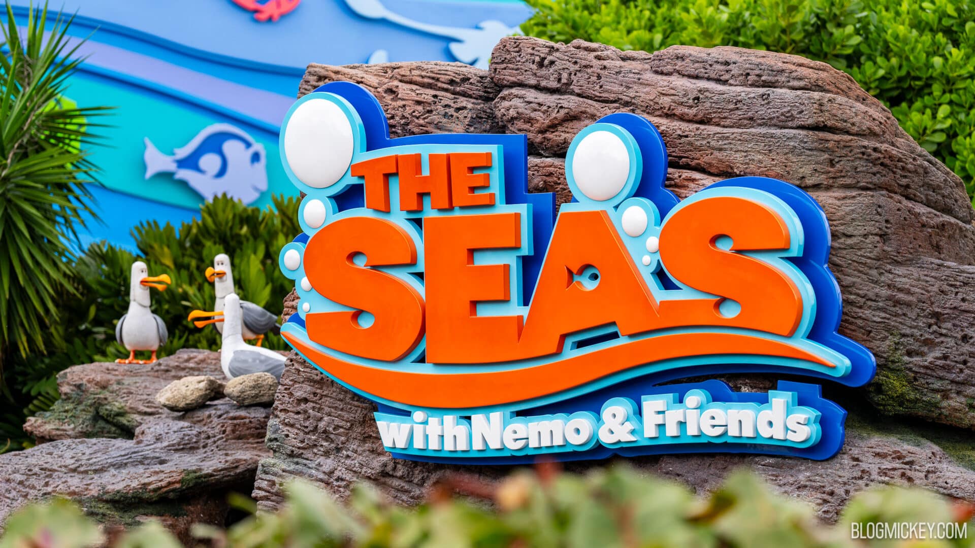 'The Seas with Nemo & Friends' Refreshed Sign Installed at EPCOT