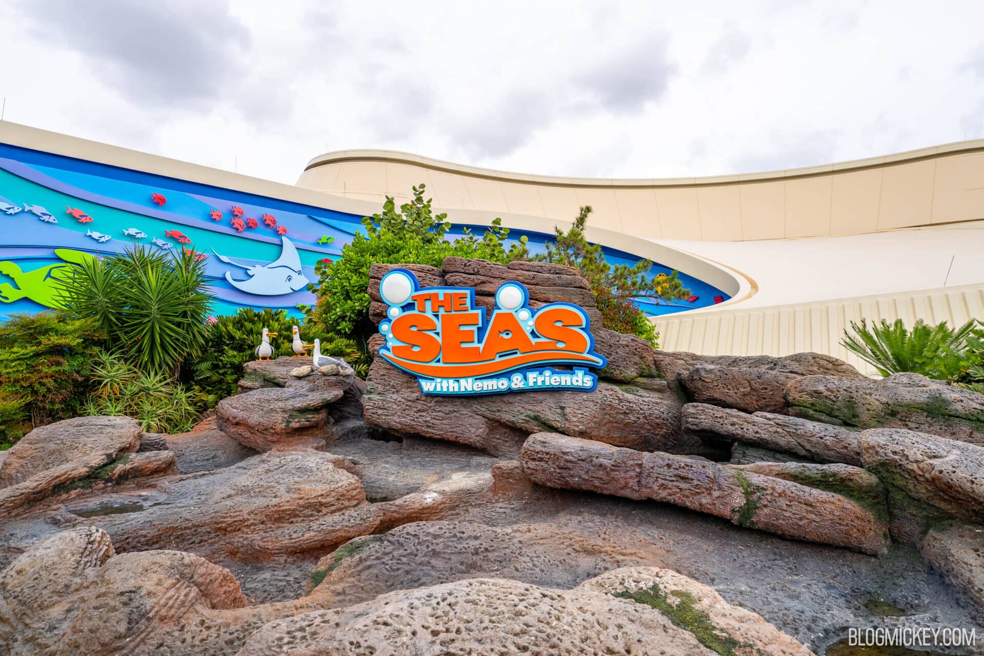 'The Seas with Nemo & Friends' Refreshed Sign Installed at EPCOT