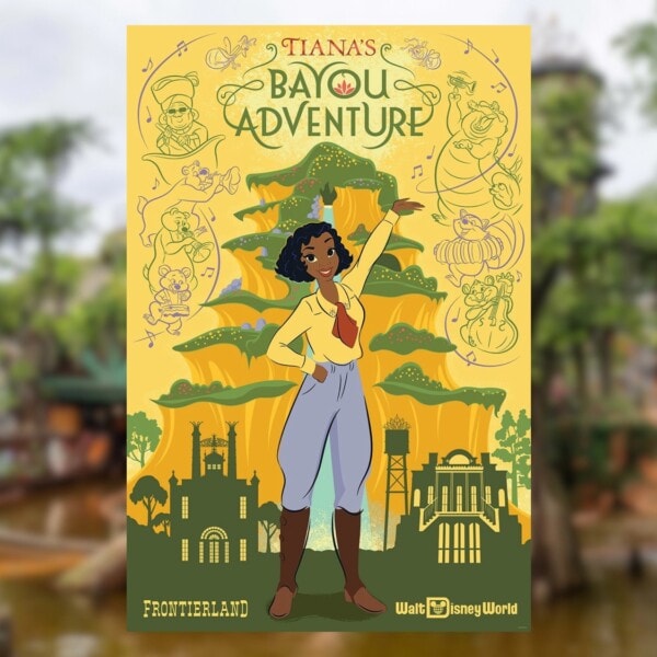 First Look at Tiana’s Bayou Adventure Attraction Poster for Walt Disney World