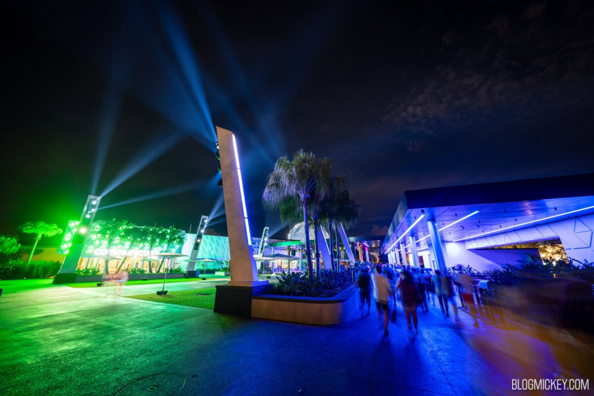 EPCOT's CommuniCore Hall & Plaza at Night